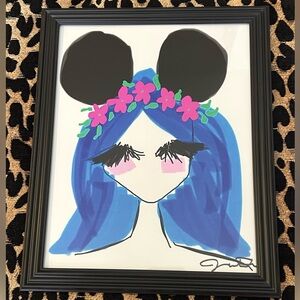 One of a kind Original sketch illustration art “vacation girls”